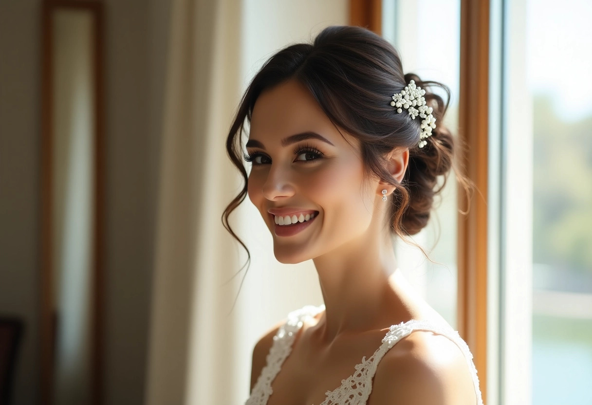 coiffure mariage bouclés